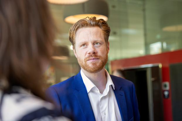 Billede af medarbejder til leverandørmøde
